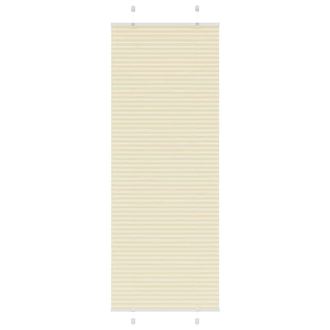 vidaXL Pleated Blind Cream 80x200 cm Fabric Width 79.4 cm Polyester