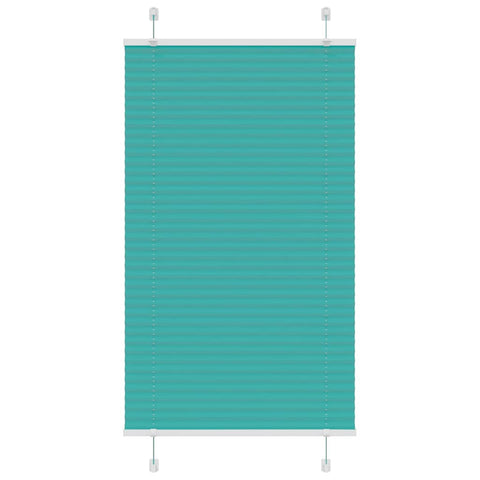 vidaXL Pleated Blind Petrol Green 75x150 cm Fabric Width 74.4 cm Polyester