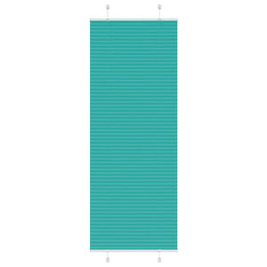 vidaXL Pleated Blind Petrol Green 70x200 cm Fabric Width 69.4 cm Polyester