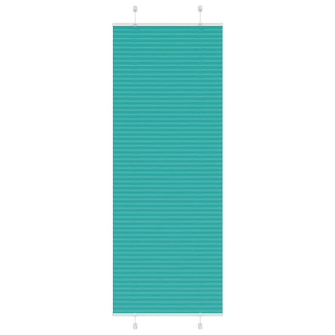 vidaXL Pleated Blind Petrol Green 80x200 cm Fabric Width 79.4 cm Polyester