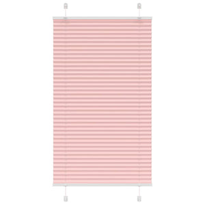 vidaXL Pleated Blind Pink 75x150 cm Fabric Width 74.4 cm Polyester