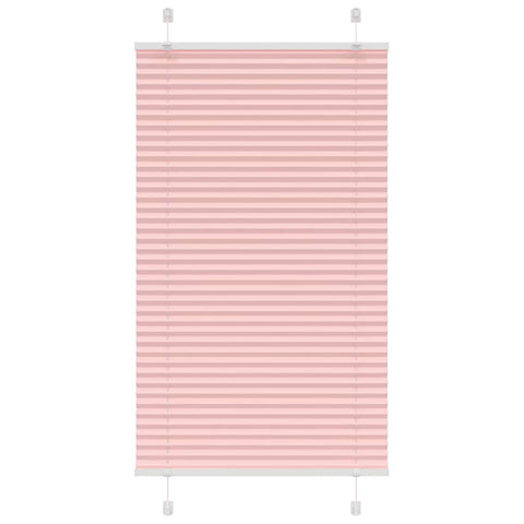 vidaXL Pleated Blind Pink 75x150 cm Fabric Width 74.4 cm Polyester