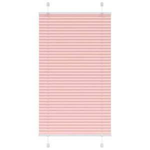 vidaXL Pleated Blind Pink 80x150 cm Fabric Width 79.4 cm Polyester