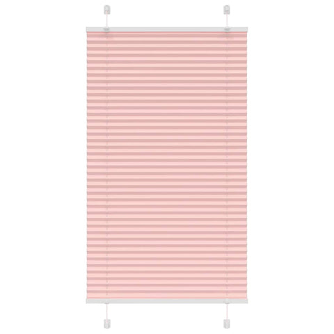 vidaXL Pleated Blind Pink 80x150 cm Fabric Width 79.4 cm Polyester