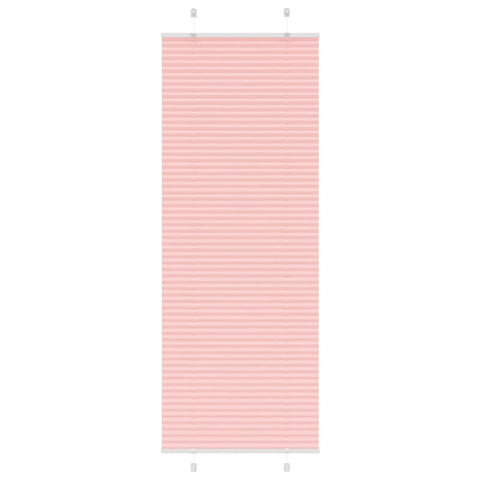 vidaXL Pleated Blind Pink 70x200 cm Fabric Width 69.4 cm Polyester