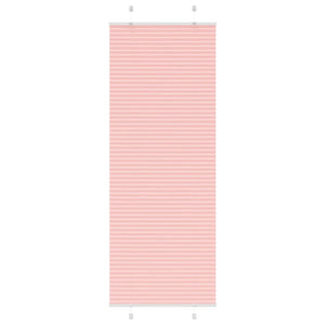 vidaXL Pleated Blind Pink 75x200 cm Fabric Width 74.4 cm Polyester