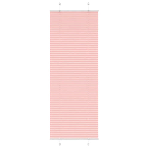 vidaXL Pleated Blind Pink 75x200 cm Fabric Width 74.4 cm Polyester