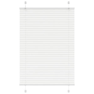 vidaXL Pleated Blind White 95x100 cm Fabric Width 94.4 cm Polyester