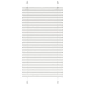 vidaXL Pleated Blind White 75x150 cm Fabric Width 74.4 cm Polyester