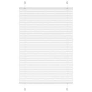 vidaXL Pleated Blind White 90x150 cm Fabric Width 89.4 cm Polyester