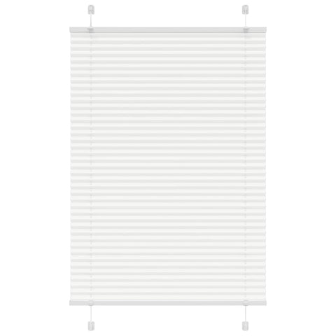 vidaXL Pleated Blind White 90x150 cm Fabric Width 89.4 cm Polyester