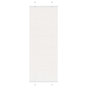 vidaXL Pleated Blind White 70x200 cm Fabric Width 69.4 cm Polyester