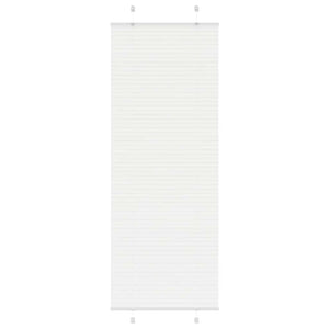 vidaXL Pleated Blind White 75x200 cm Fabric Width 74.4 cm Polyester