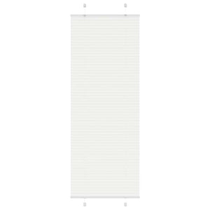 vidaXL Pleated Blind White 80x200 cm Fabric Width 79.4 cm Polyester