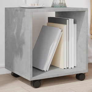 vidaXL¶ÿRolling¶ÿCabinet¶ÿConcrete Grey 37x33x42.5 cm Engineered Wood