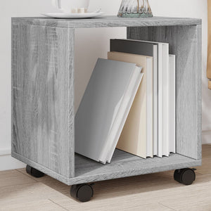 vidaXL¶ÿRolling¶ÿCabinet¶ÿGrey Sonoma 37x33x42.5 cm Engineered Wood