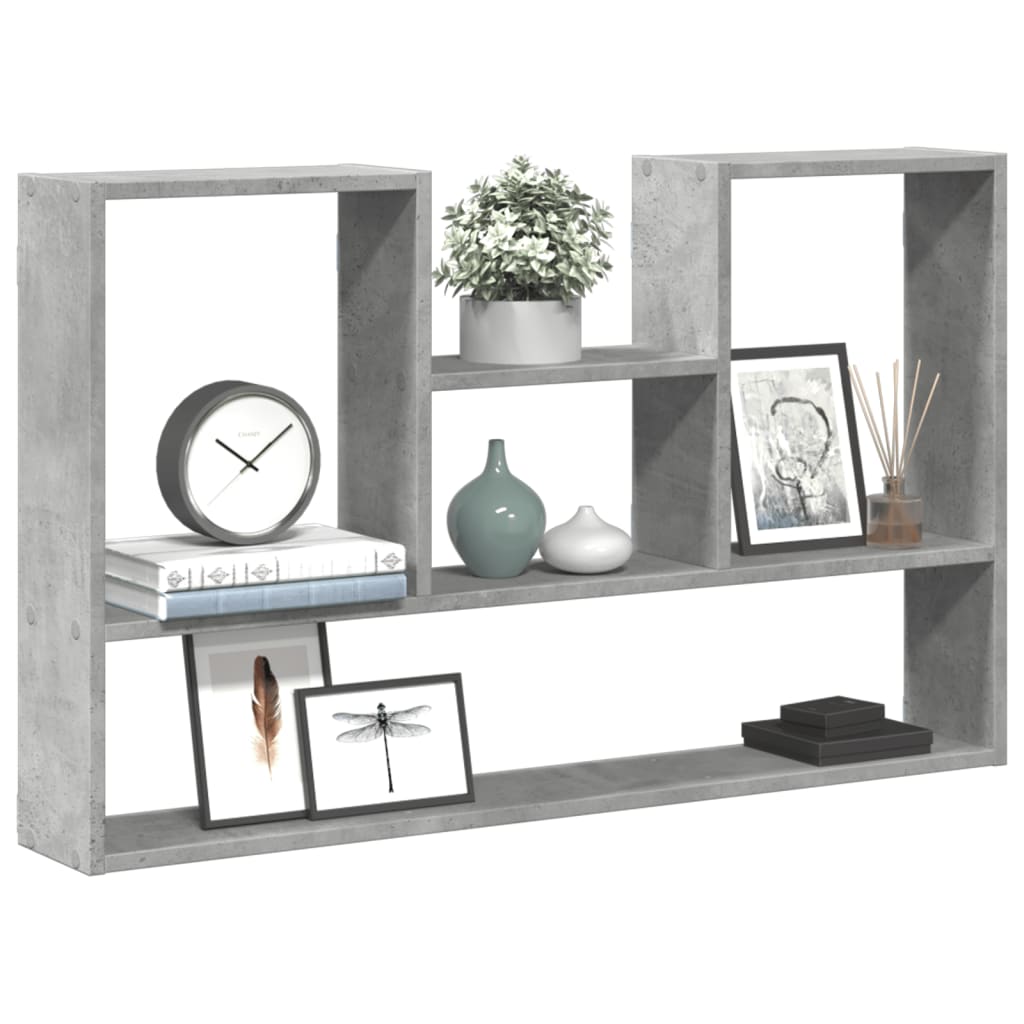 vidaXL Wall Shelf Concrete Grey 99x15x60 cm Engineered Wood