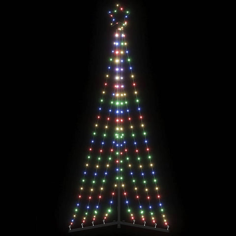 vidaXL LED Christmas Tree 339 LEDs Colorful 187 cm