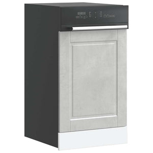 vidaXL Dishwasher Panel Porto Concrete Grey 45x1,5x67 cm Engineered Wood