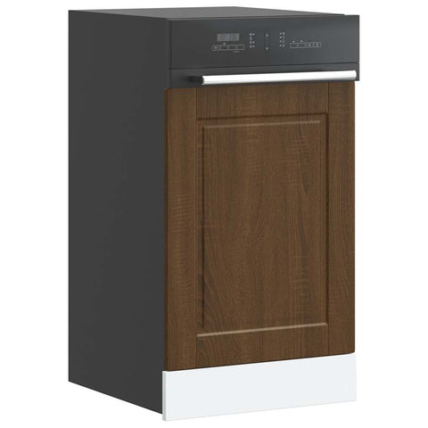 vidaXL Dishwasher Panel Porto Brown Oak 45x1,5x67 cm Engineered Wood