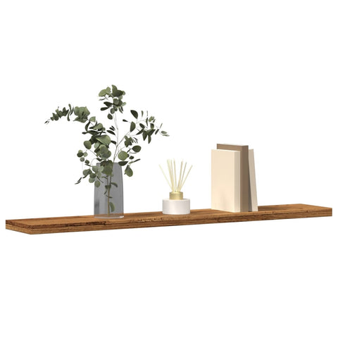 vidaXL Wall Shelves 4 pcs Old Wood 60x20x1.5 cm Engineered Wood