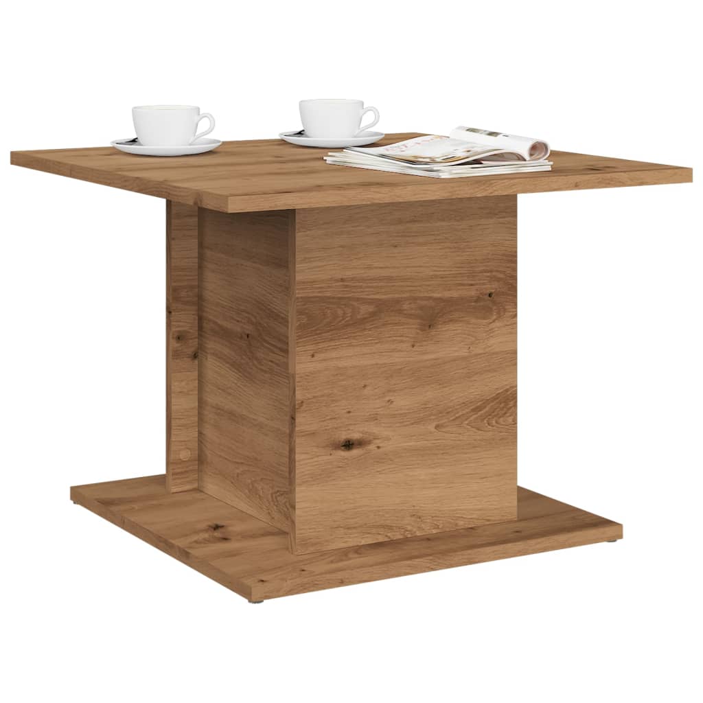 vidaXL Coffee Table Artisan Oak 55.5x55.5x40 cm Engineered Wood