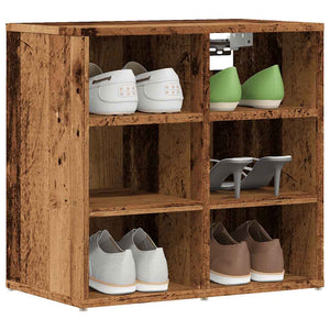 vidaXL Shoe Cabinet Old Wood 52x30x50 cm