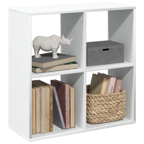 vidaXL Room Divider Bookcase White 69.5x29x69.5 cm Engineered Wood