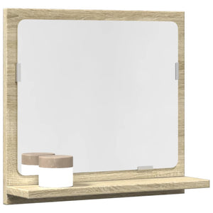 vidaXL Bathroom Mirror Cabinet Sonoma Oak 40x11x37 cm Engineered Wood