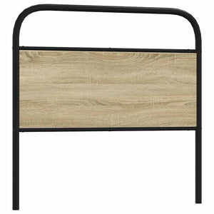 vidaXL Headboard Sonoma Oak 90 cm Steel and Engineered Wood