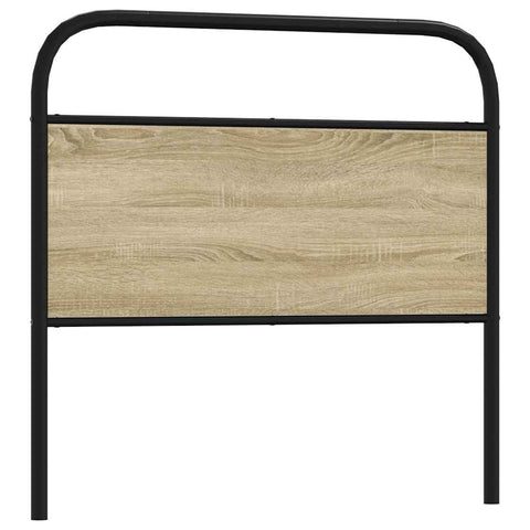 vidaXL Headboard Sonoma Oak 100 cm Steel and Engineered Wood