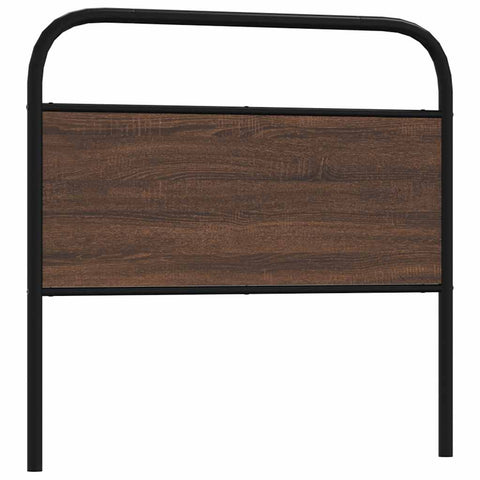 vidaXL Headboard Brown Oak 90 cm Steel and Engineered Wood