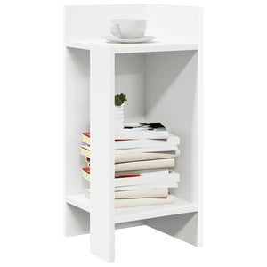 vidaXL Side Table with Shelf White 25.5x27x60 cm