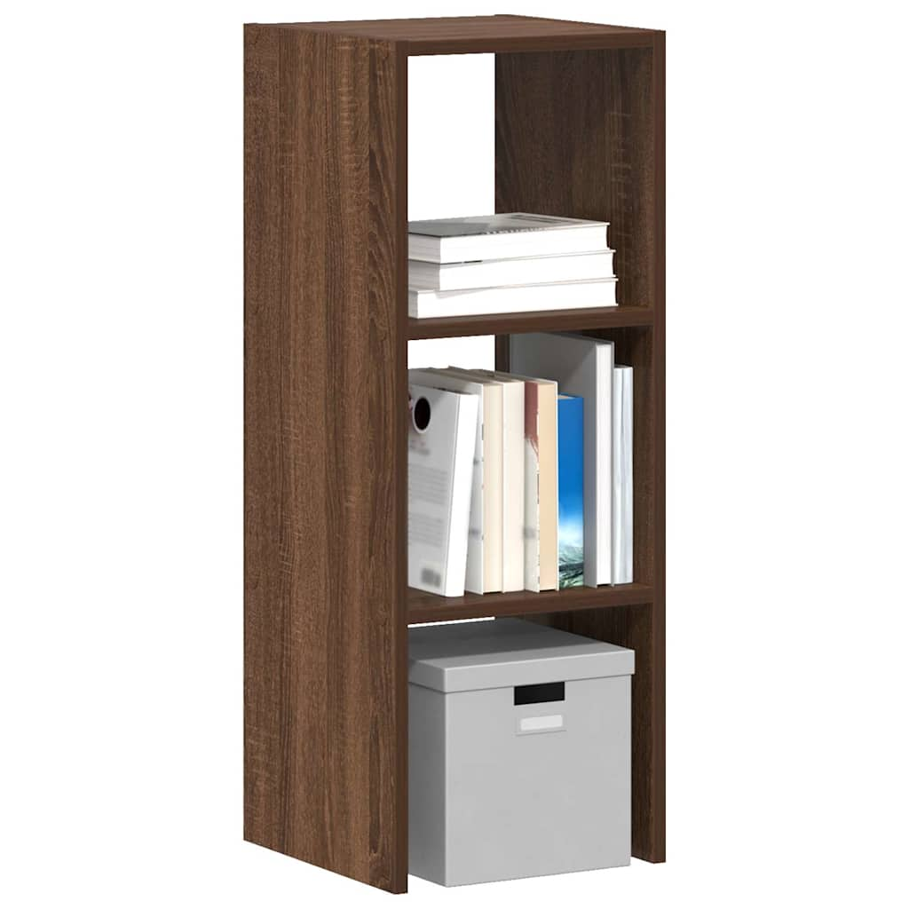 vidaXL Bookcase Stackable Brown Oak 30x30x80 cm Engineered Wood