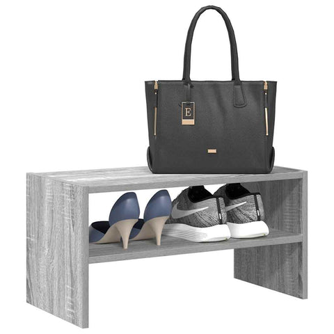 vidaXL Shoe Rack Stackable Grey Sonoma 60x30x30.5 cm