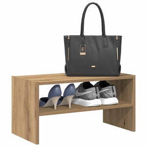 vidaXL Shoe Rack Stackable Artisan Oak 60x30x30.5 cm