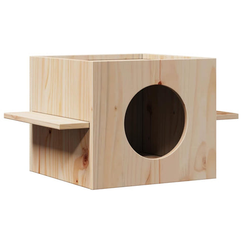 vidaXL Cat House 51x35x30 cm Solid Wood Pine