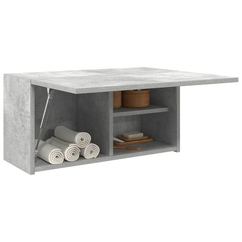 vidaXL Bathroom Wall Cabinet Concrete Grey 60x25x30 cm Engineered Wood