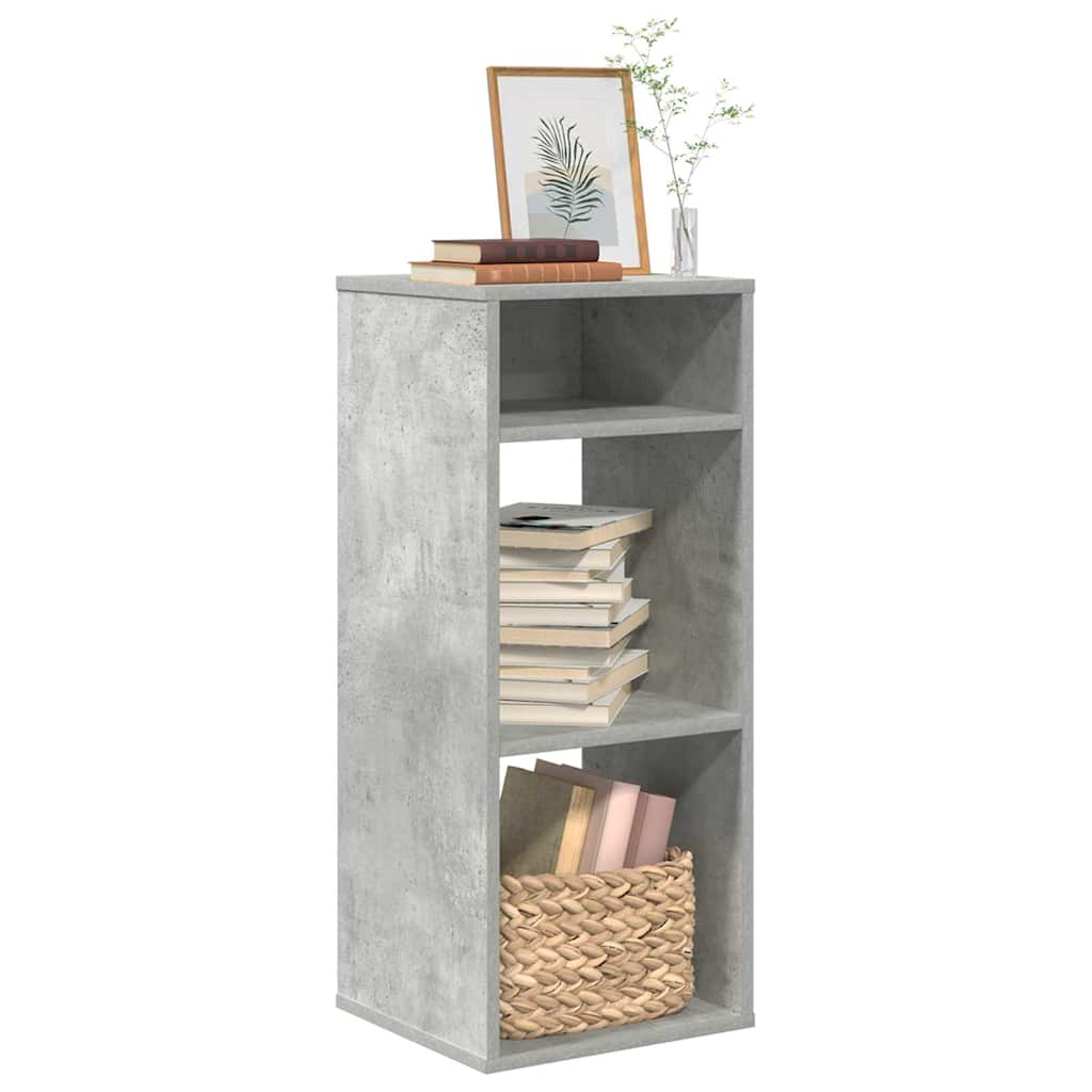 vidaXL Book Cabinet Concrete Grey 34x31x80 cm Engineered Wood