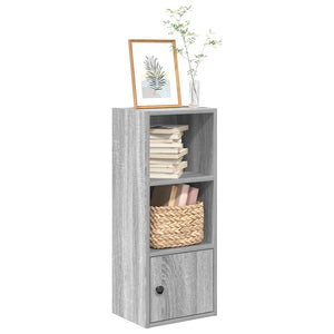 vidaXL Bookcase Grey Sonoma 31x24x77 cm Engineered Wood