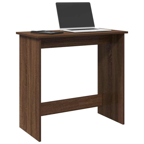 vidaXL Desk Brown Oak 80x40x75 cm Engineered Wood