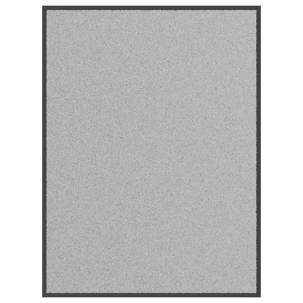 vidaXL Doormat Grey 90x120 cm