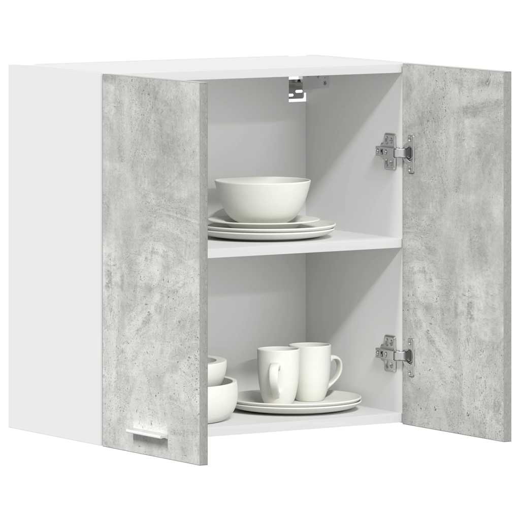 vidaXL Kitchen Wall Cabinet Concrete Grey 60x31x60 cm Engineered Wood