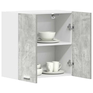 vidaXL Kitchen Wall Cabinet Concrete Grey 60x31x60 cm Engineered Wood