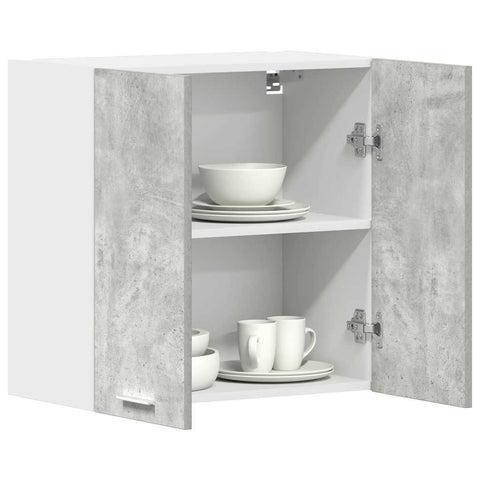 vidaXL Kitchen Wall Cabinet Concrete Grey 60x31x60 cm Engineered Wood