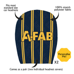 Aberdeen 1993 Home - Retro Football Shirt - Pack of 2 - Car Seat Headrest Covers