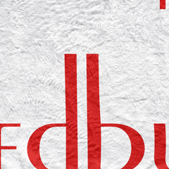 The Addicks 2000 Away Shirt - Personalised Retro Fleece Blanket 150cm X 150cm