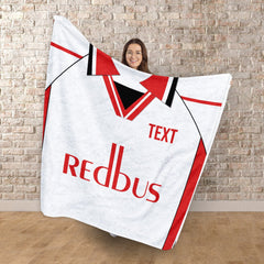 The Addicks 2000 Away Shirt - Personalised Retro Fleece Blanket 150cm X 150cm