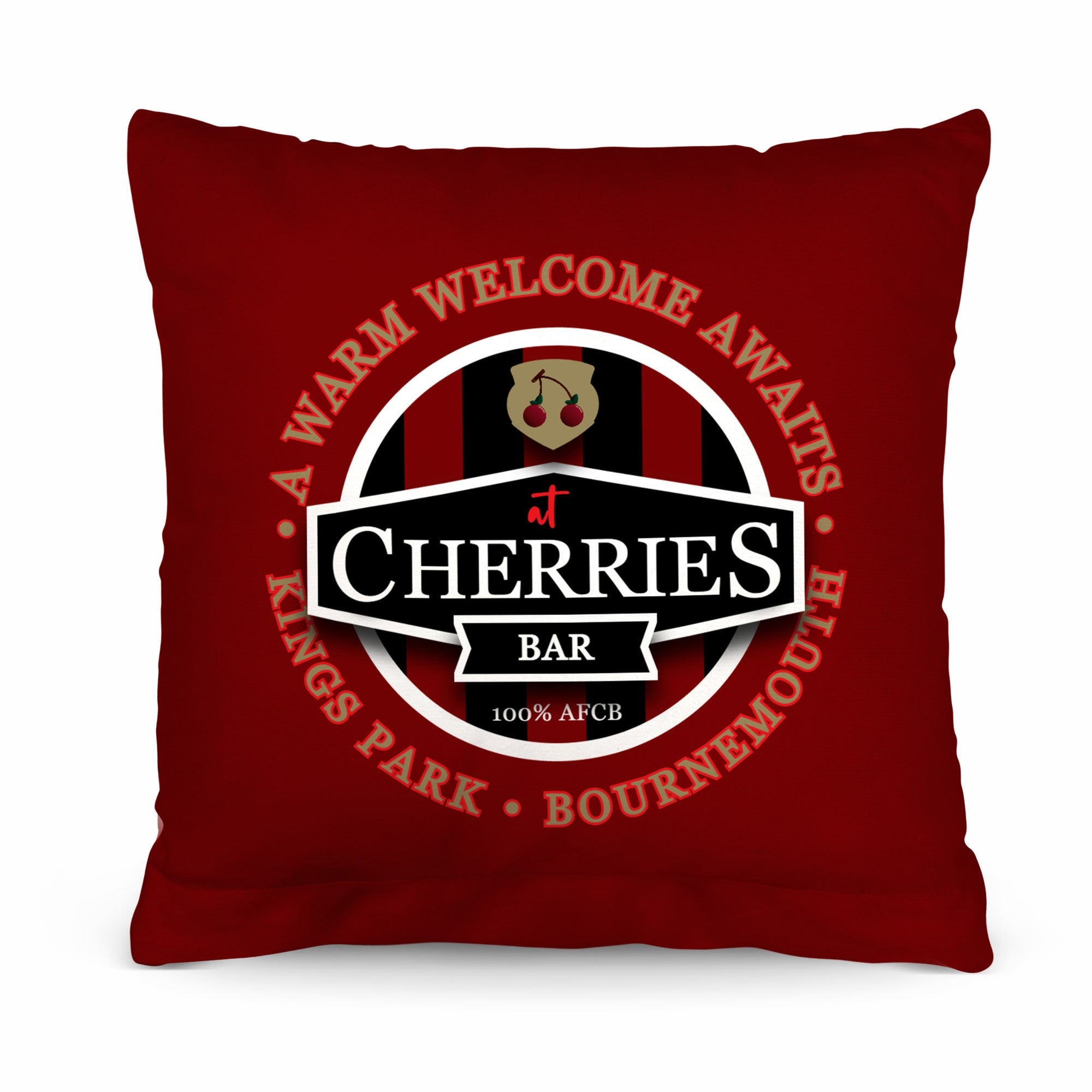 Bournemouth Cherries Bar - Football Legends - Cushion 10inch