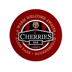 Bournemouth Cherries Bar - Football Coaster - Square Or Circle